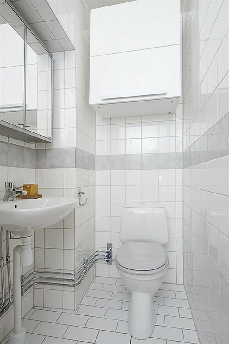 white gray bathroom deco