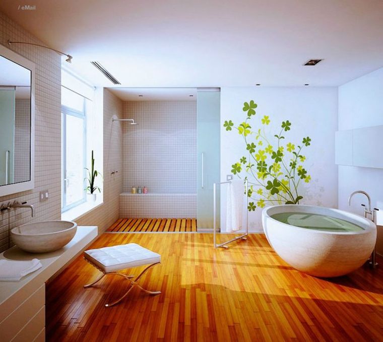 Japanese bathroom decoration bathtub design
