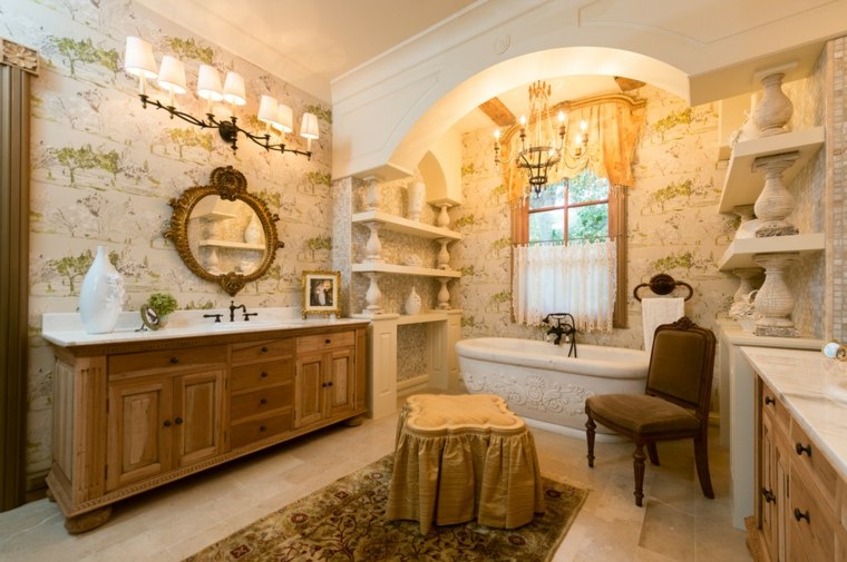 Baroque style bathroom decor