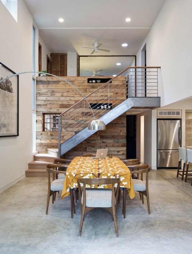 deco dining room wood