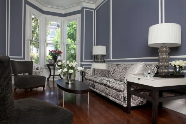 white living room deco gray