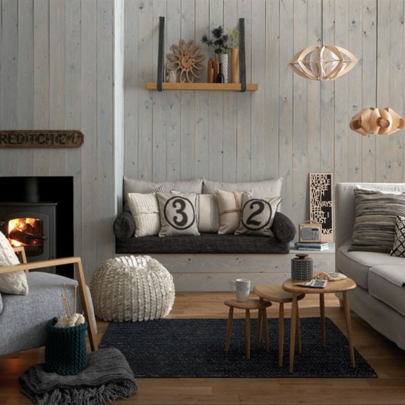 warm gray living room decor