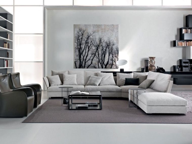 decoration light gray living room design furniture