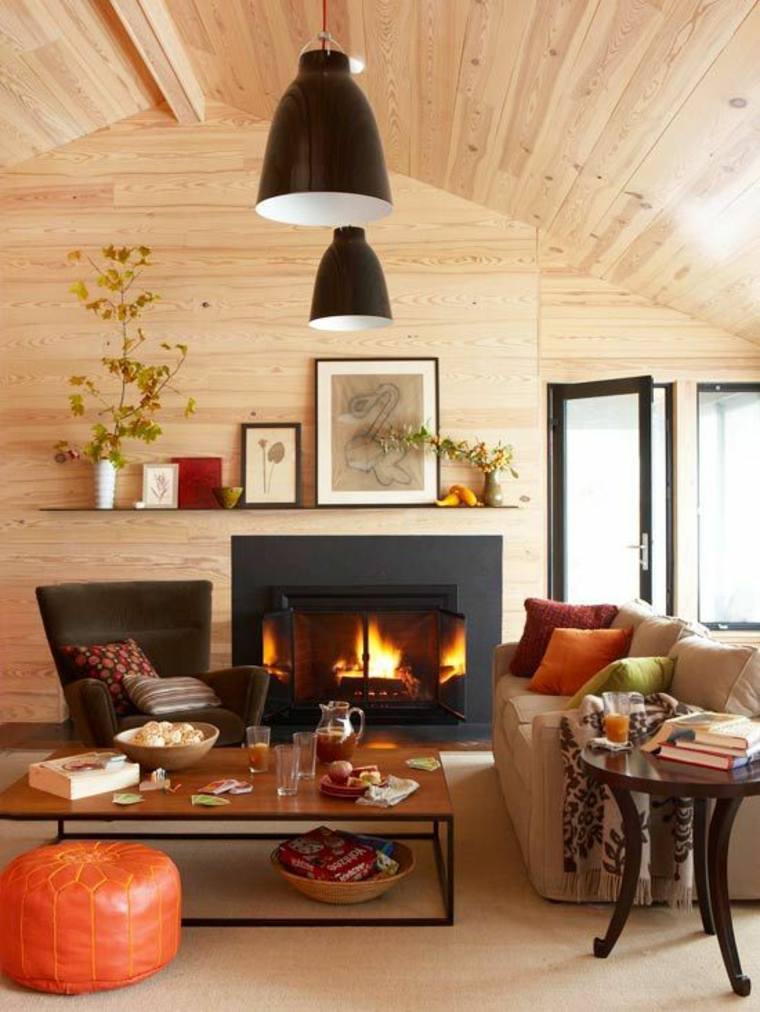 decoration living room interior house autumn