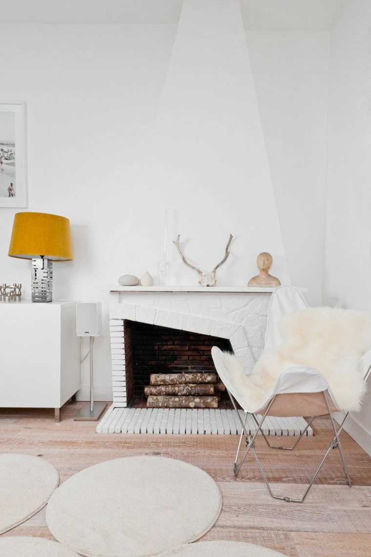 Scandinavian living room deco atmosphere autumn