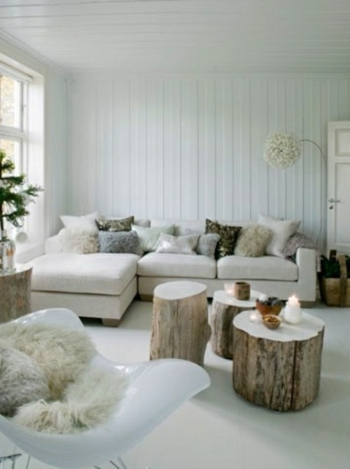 Scandinavian style living room deco