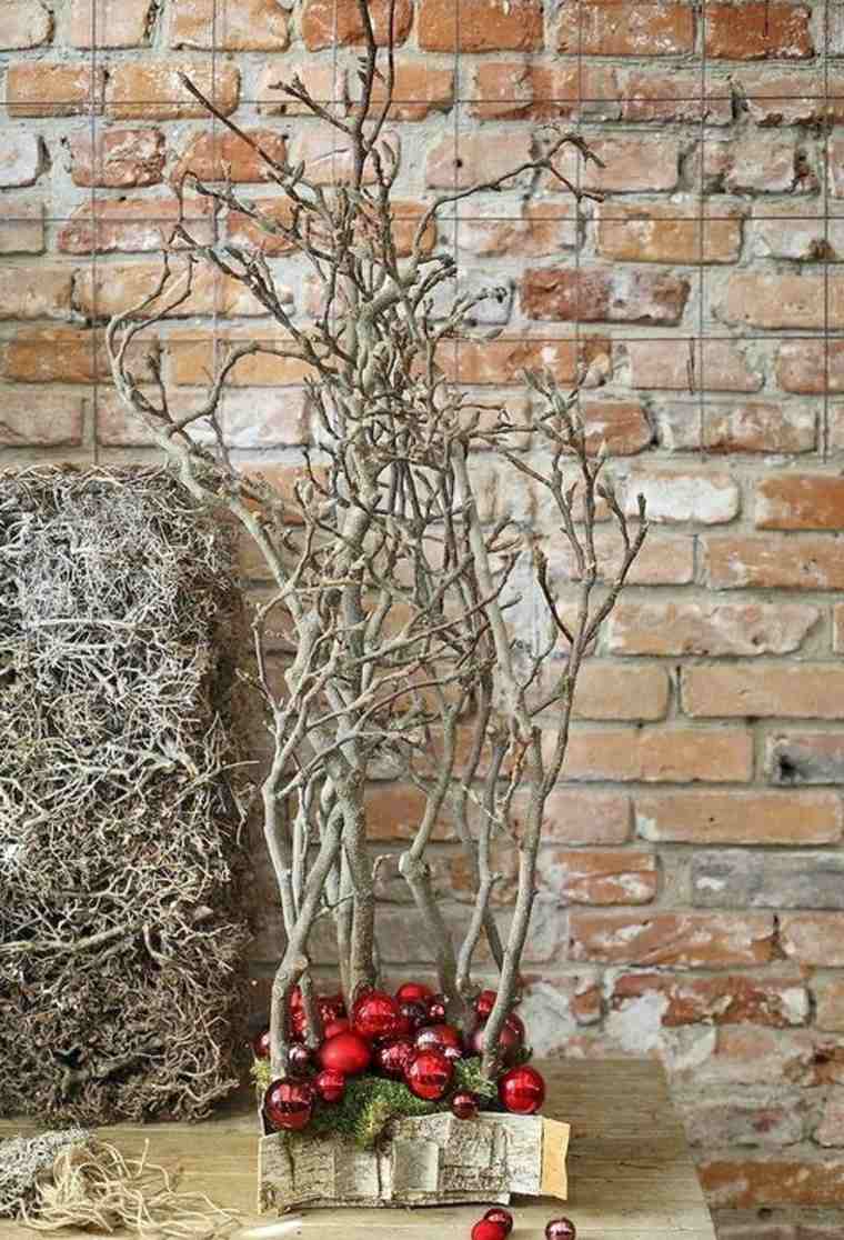 red christmas ball idea fir tree original branch tree