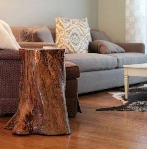 deco stump tree table