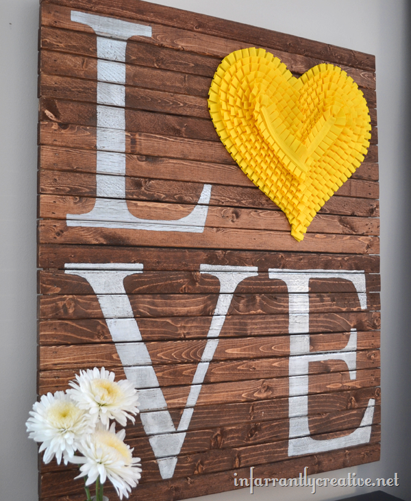 panel wood deco diy love idea romantic valentine deco house interior