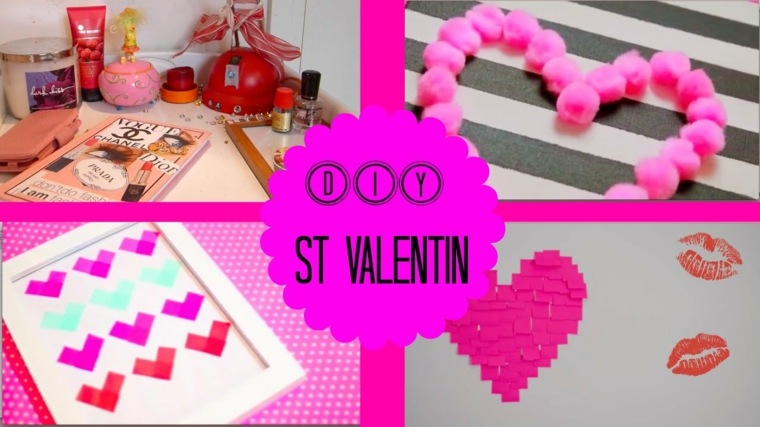 dekoration saint valentine diy idé brico deco original