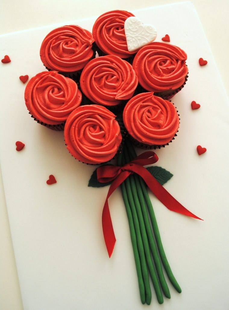 valentine's day deco idea bouquet sweet roses