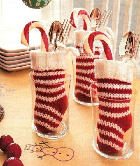 deco table Christmas socks