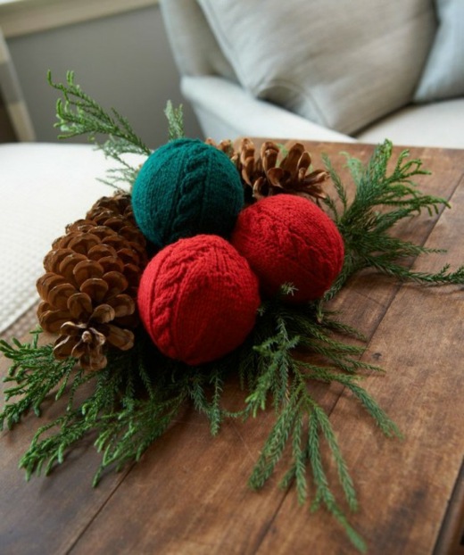 deco Christmas knitting table