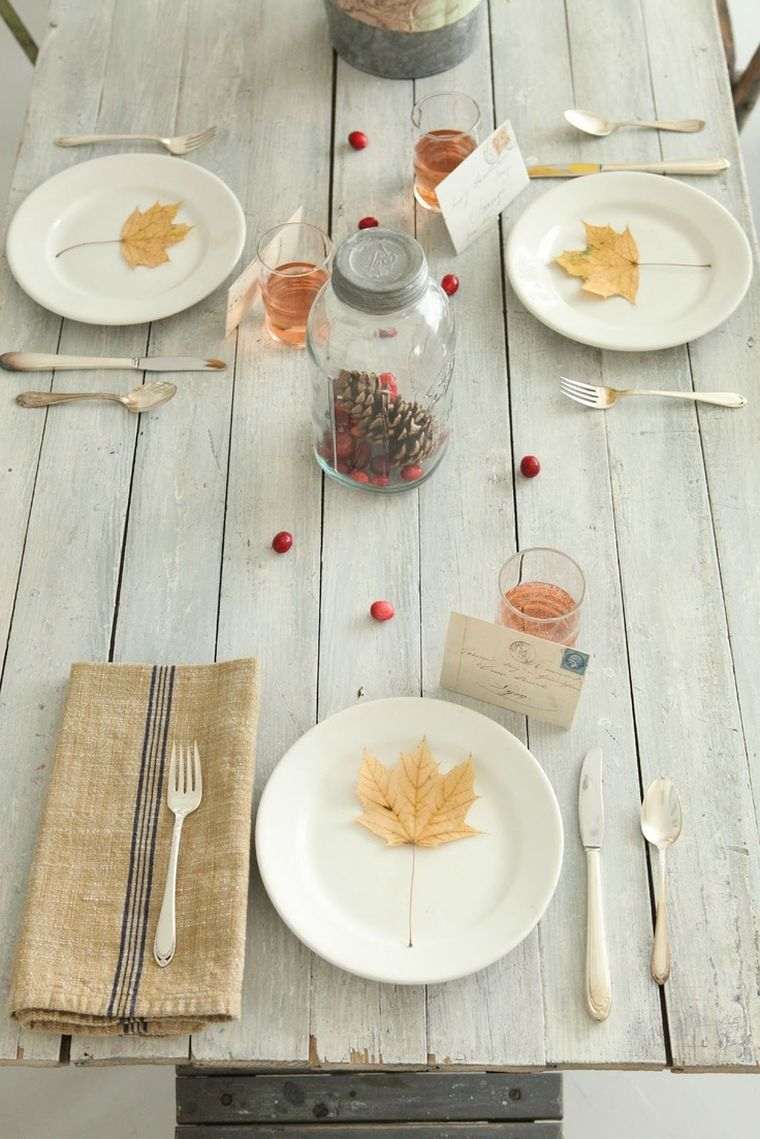 deco autumn idea modern table