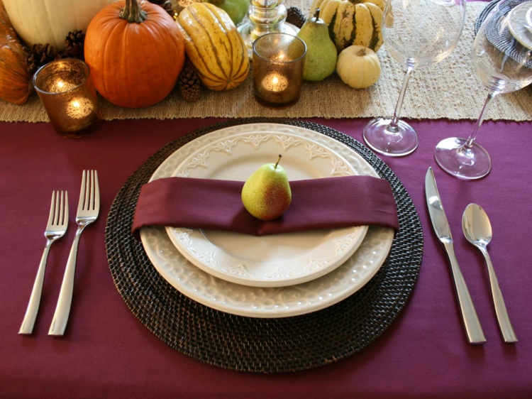 deco table autumn elegant idea