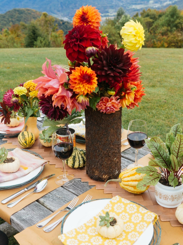 deco table autumn rustic style