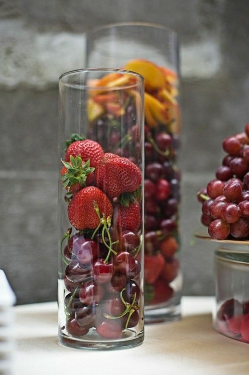 deco table fruit vase