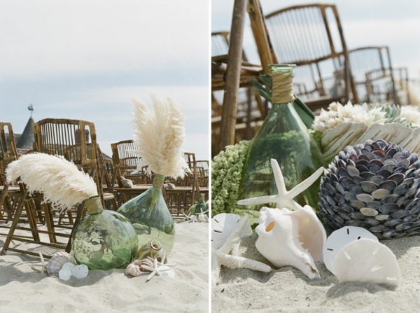 outdoor beach wedding table