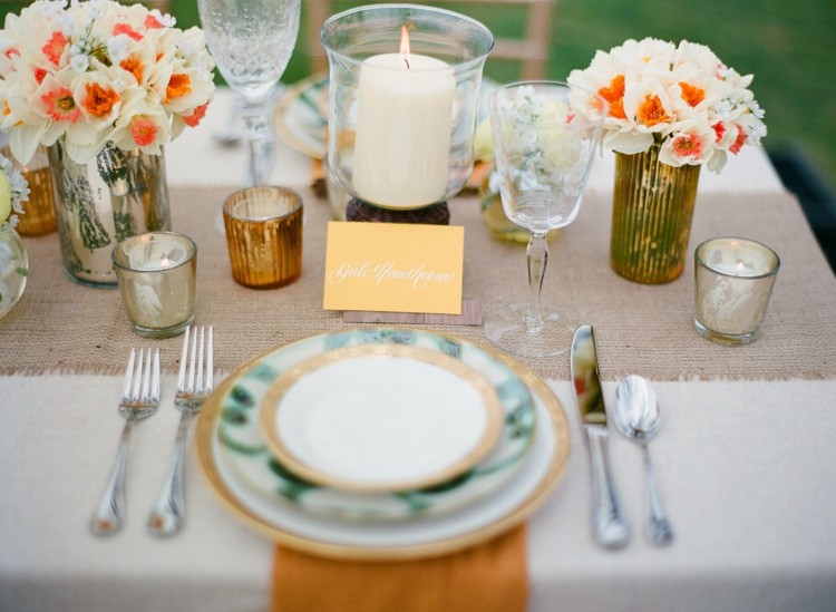 deco table wedding champetre