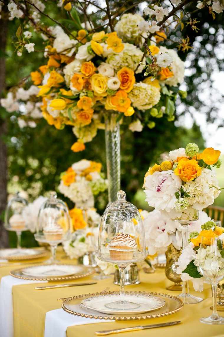 idea to decorate wedding tables'extérieur