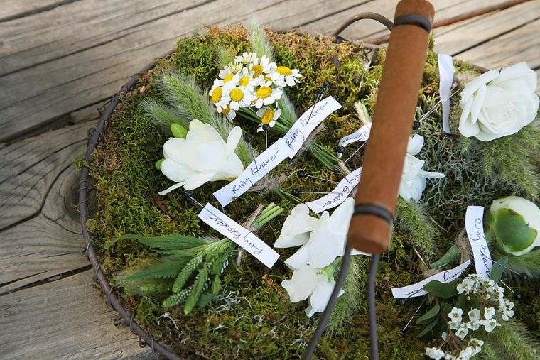 deco bord bryllup sommer blomster kunst