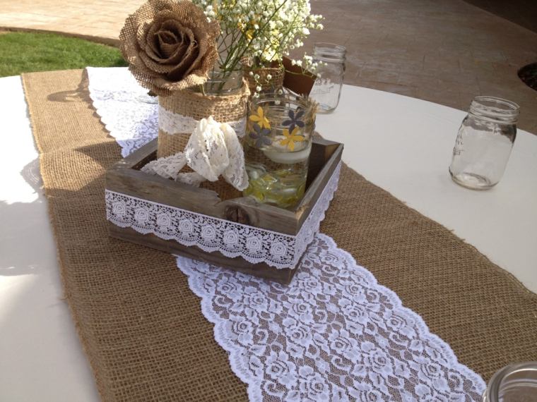 deco table wedding vintage flowers lace pots resized