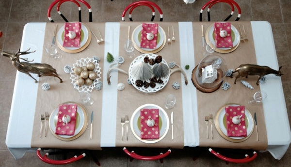 deco table christmas artistic design