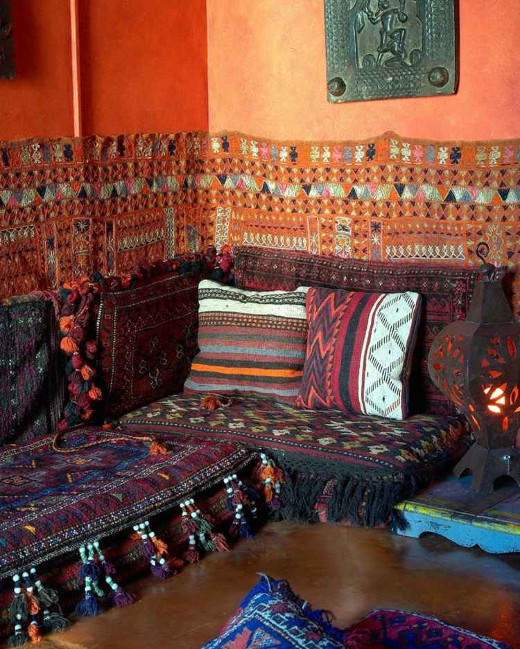 deco Moroccan carpets living room