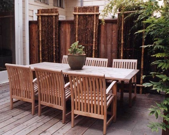 deco terrace design bamboo