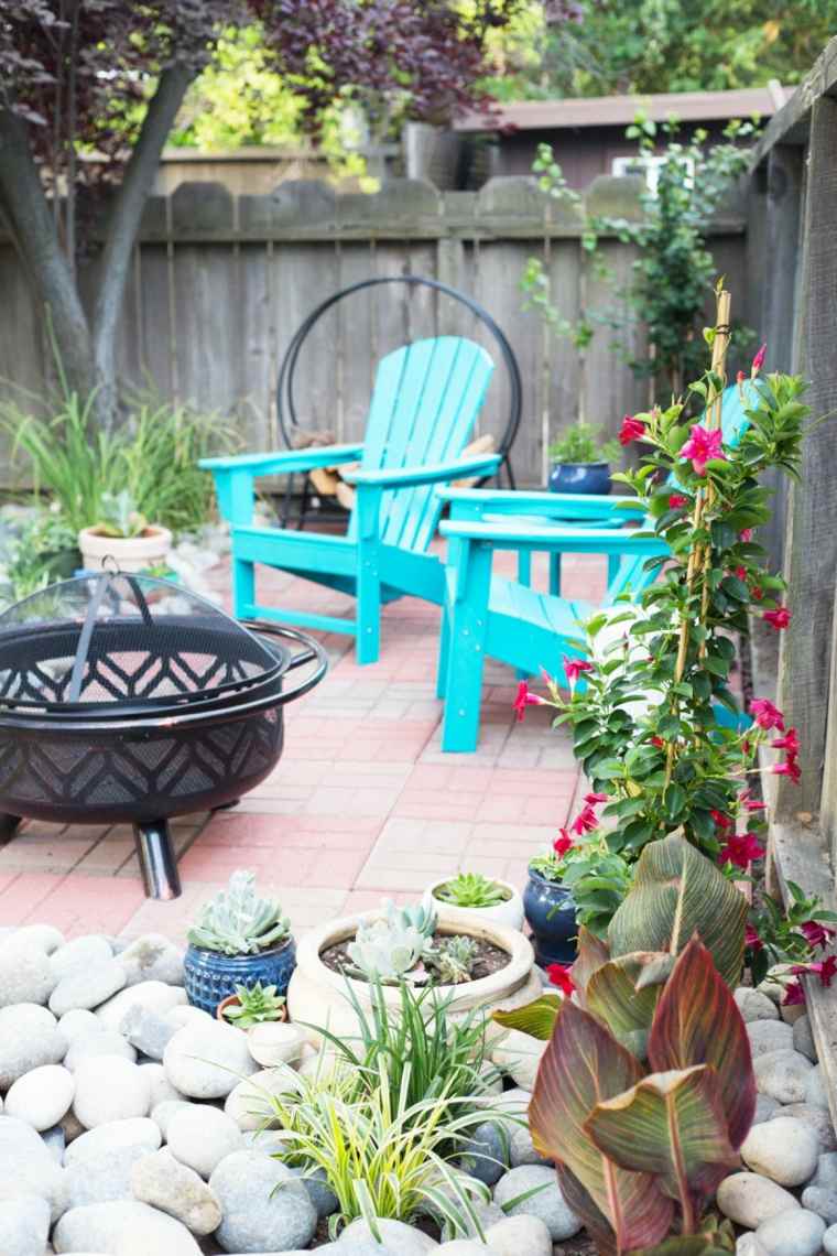 decoration terrace plant in pot garden