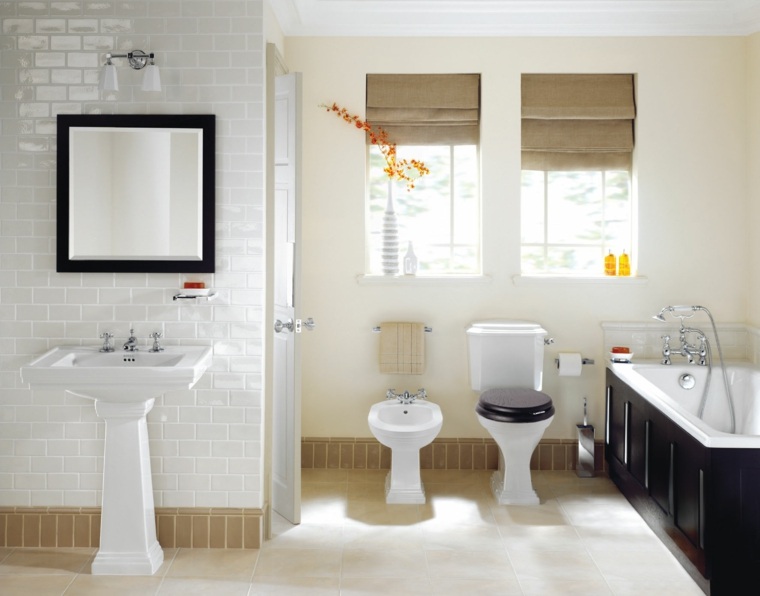 deco toilet zen idea flowers mirror wall