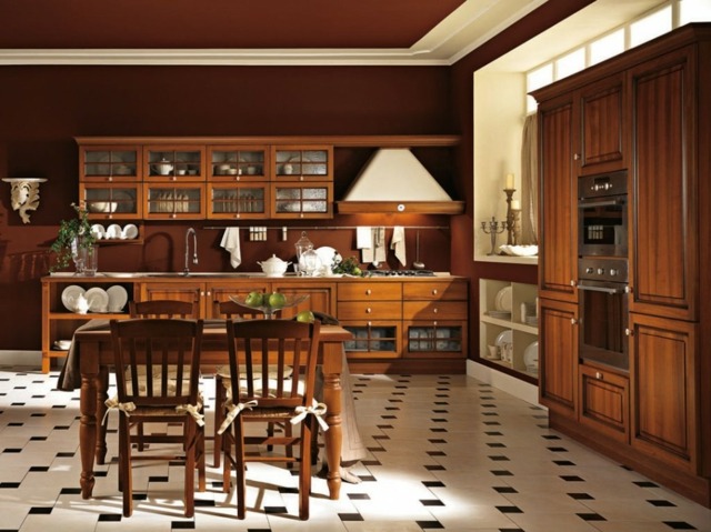 traditional kitchen wood deco