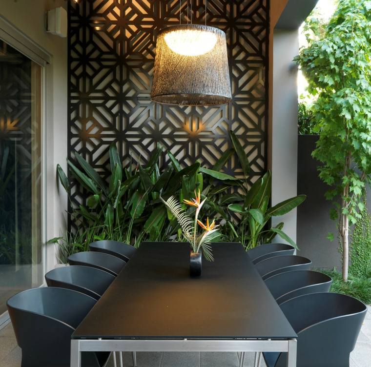 zen decoration terrace modern style