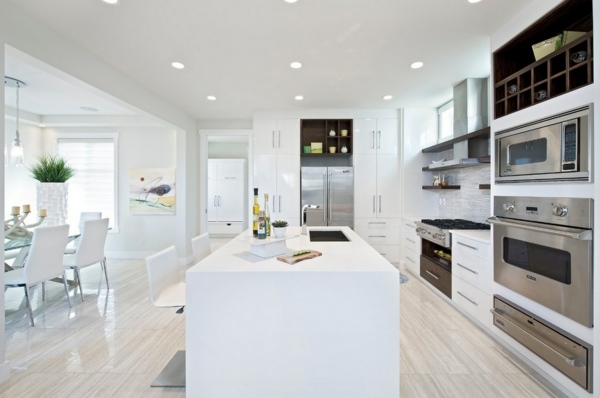 modern white kitchen decor