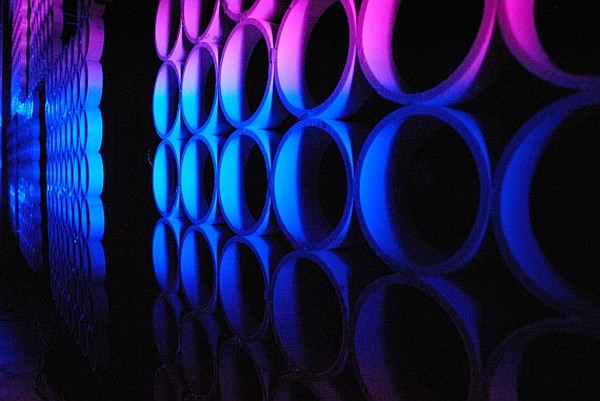 Wide Pvc Tubes Wall Decor by ChurchStageDesignIdeas