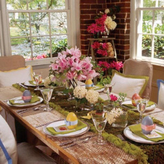 pretty easter table decor