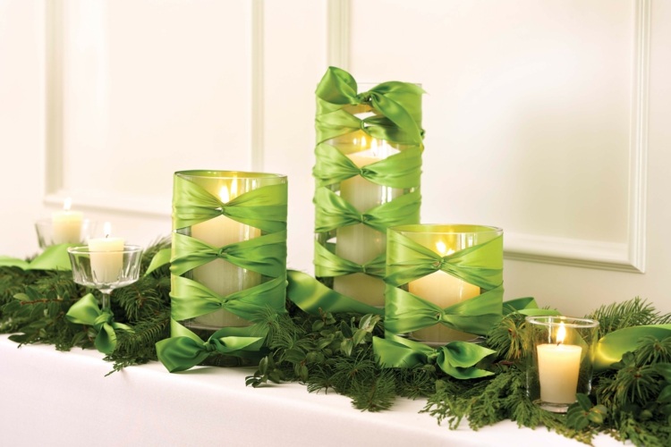 božična dekoracija zelena ideja