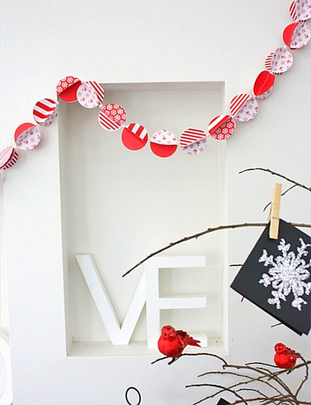 hiasan natal garland diy