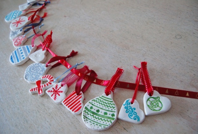 hiasan natal berwarna-warni DIY garland