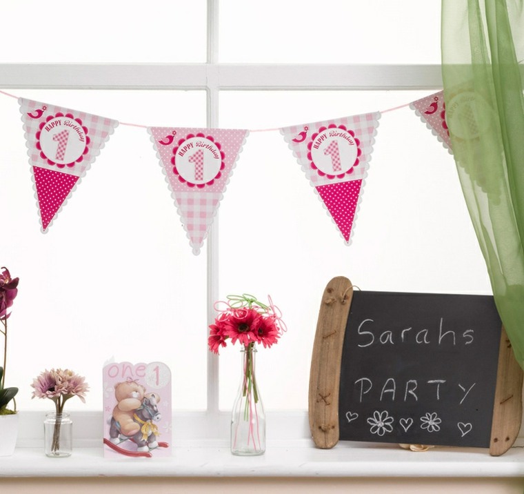 make pink girls birthday deco