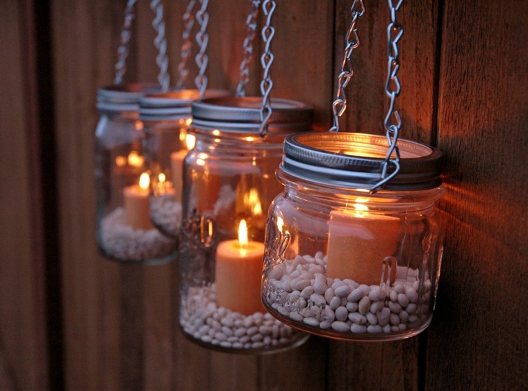 deco fence garden candles diy idea suspension original diy