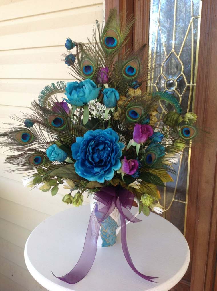 decoration blue duck bouquet