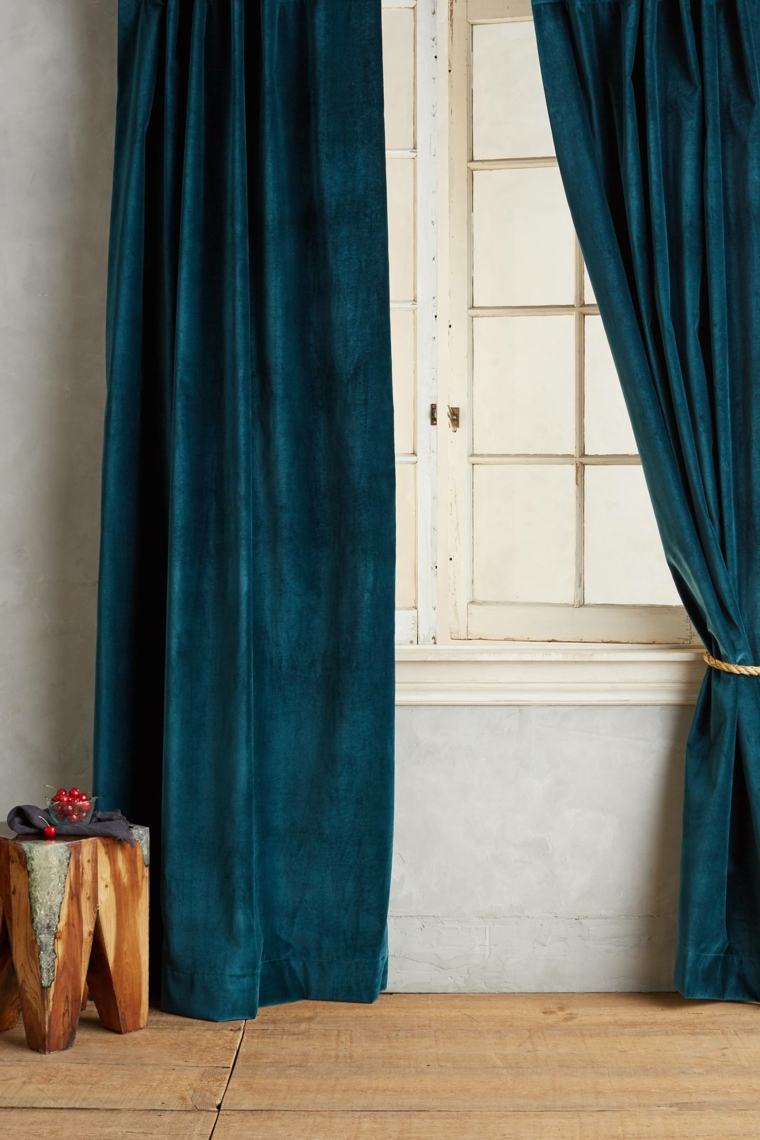 decoration blue duck curtains