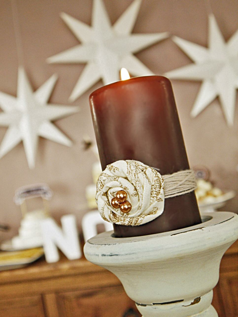 christmas decoration candle table idea