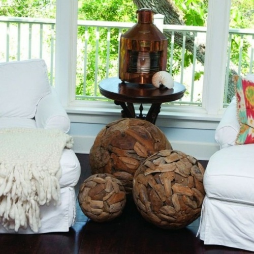 wooden balls decoration