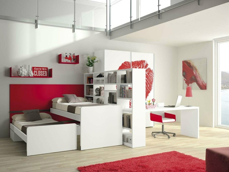 dekoration teen værelse farve rød