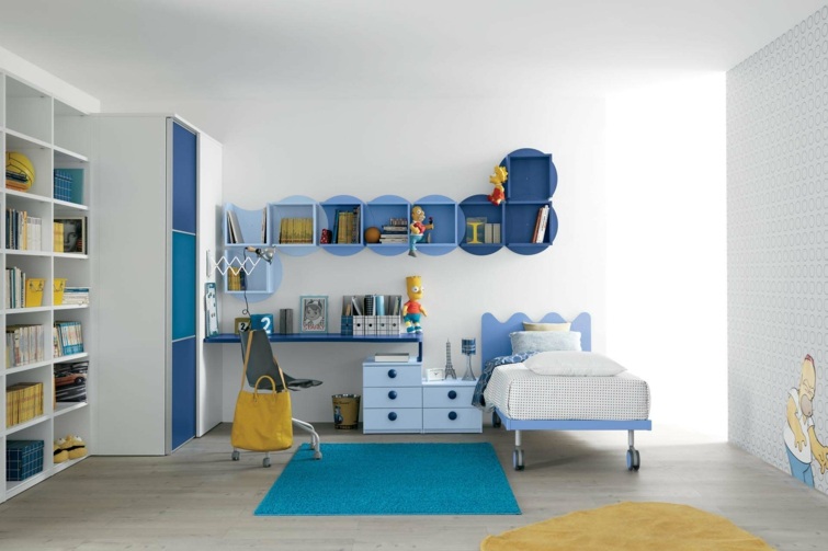 modern boy room decoration