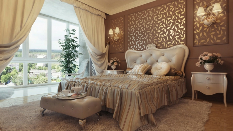 luxury vintage bedroom decoration