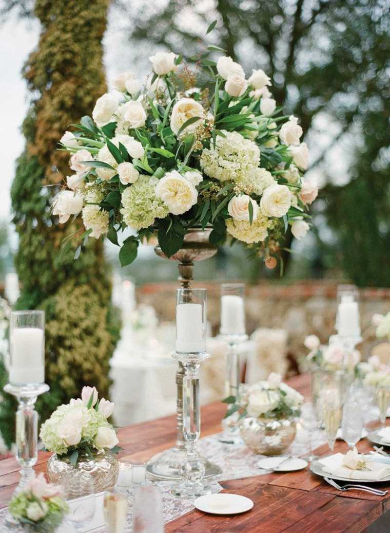 deco style country pictures center table wedding summer