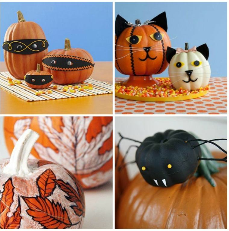 decoration pumpkin original idea spider cat eyes modern